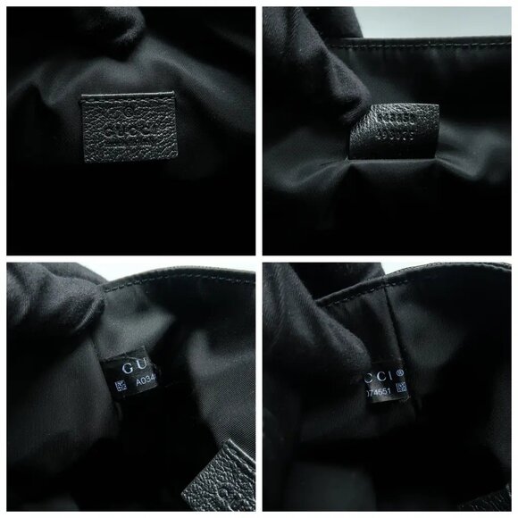 GUCCI Black Cloth Shoulder Bag 719-020725 - Picture 11 of 12